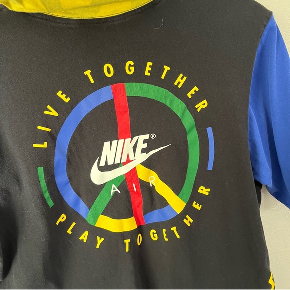 Nike NYC Wildcard Hooded Multicolor T-Shirt 90s Size Medium - Picture 13 of 16
